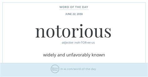 What Do Notorious Mean 🔵 Notoriety Ing Examples Notoriety Defined Youtube