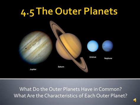 what do outer planets have in common