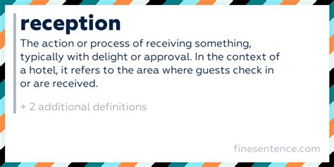 What Do Reception Meaning