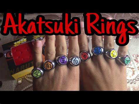 what do the akatsuki rings say