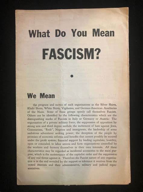what do you mean by fascism