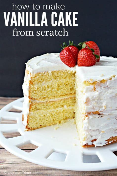what do you need to make a vanilla cake from scratch