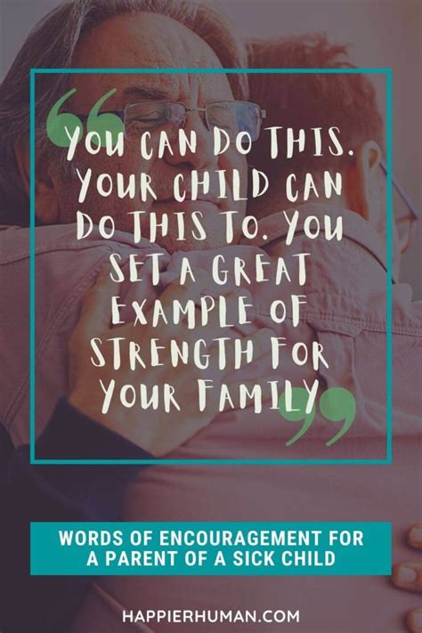 what do you say to a parent with a sick child