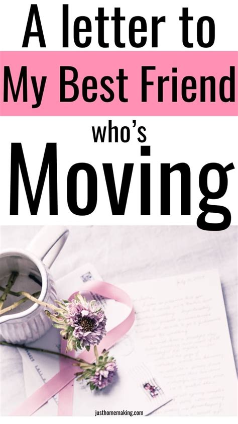 what do you say when your best friend is moving away