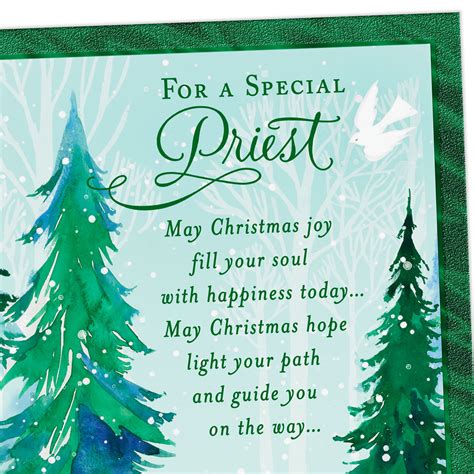 what do you write in a christmas card to a priest