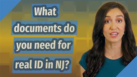 what documents are needed for real id nj