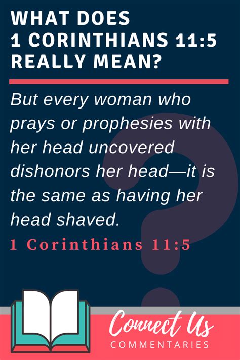 what does 1 corinthians 11:5 mean