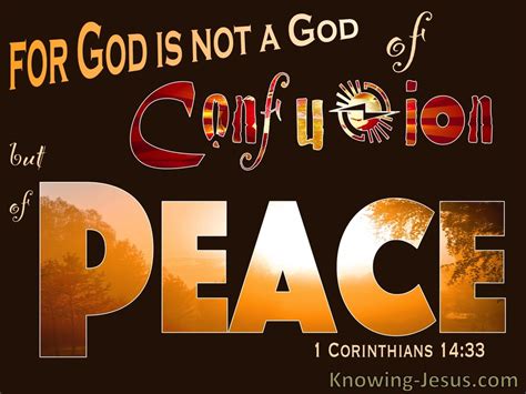 what does 1 corinthians 14:33 mean