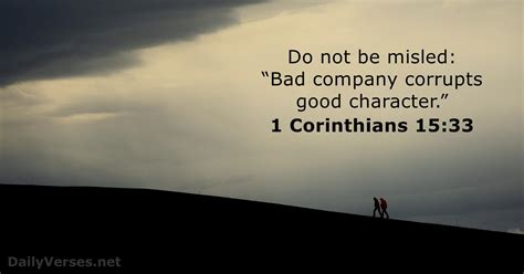 what does 1 corinthians 15:33 mean