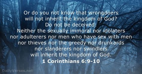 what does 1 corinthians 6:9-10 mean