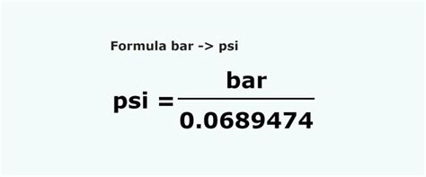 what does 2.5 bar equal in psi