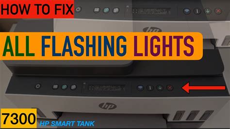 what does a blinking envelope mean on hp printer