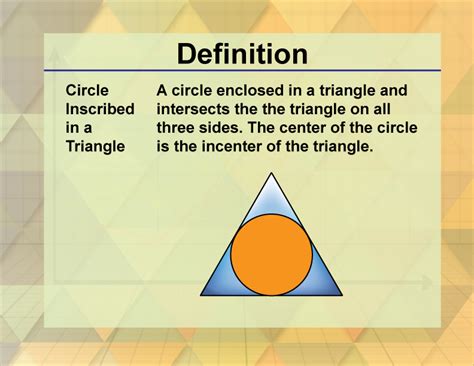 what does a circle with a triangle in the middle of it mean