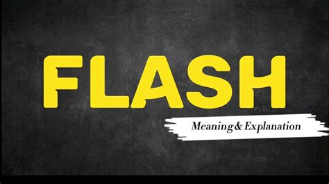 what does a flash mean
