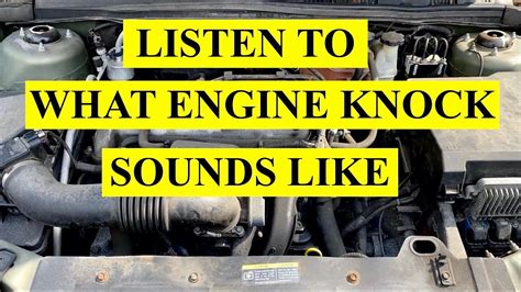 what does a knocking noise in the engine mean
