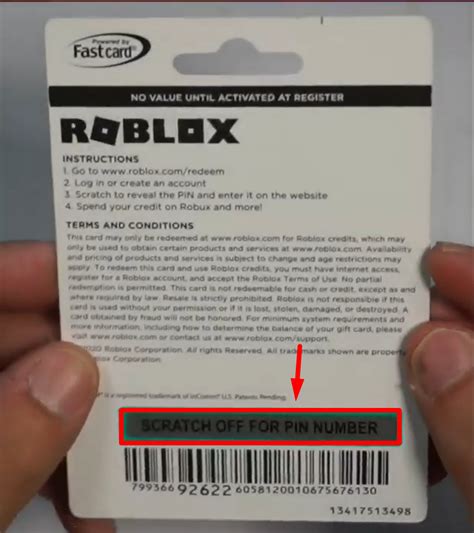 what does a robux code look like