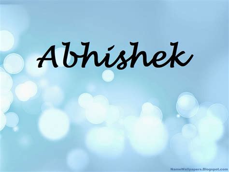 what does abhishek mean