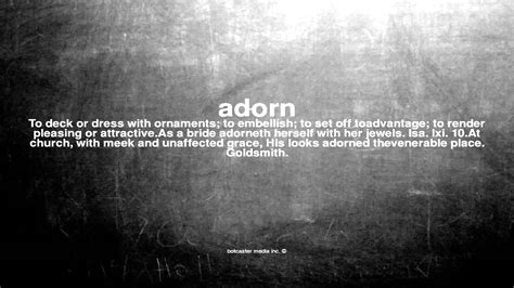 what does adorn mean