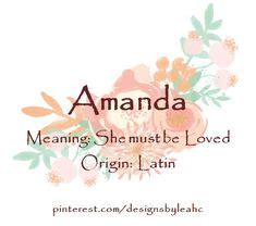 what does amanda mean in latin