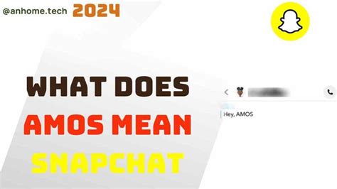 what does amos mean snapchat