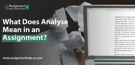 what does analyse mean in an assignment