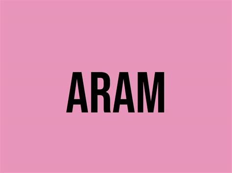 what does aram mean