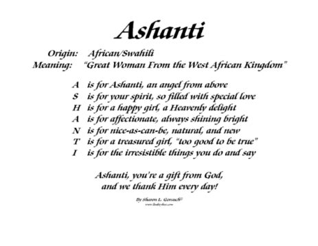 what does ashanti mean in english