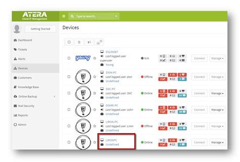 what does atera agent monitor