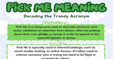 What Does Being Pick Me Mean