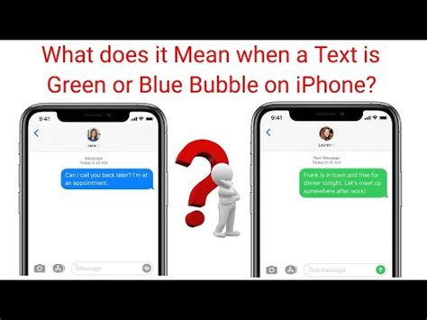 What Does Blue Text Bubble Mean