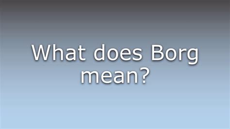 what does borg mean in danish