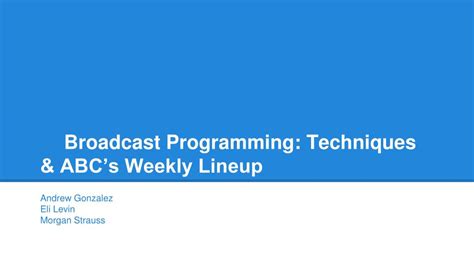 What Does Broadcast Mean Programming
