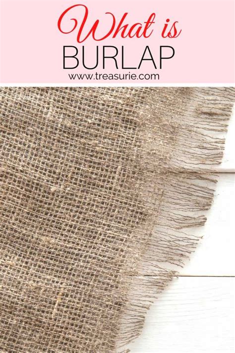 What Does Burlap Mean