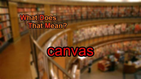 What Does Canvas Means In Computer Language