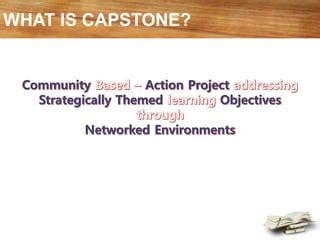 What Does Capstone Stand For