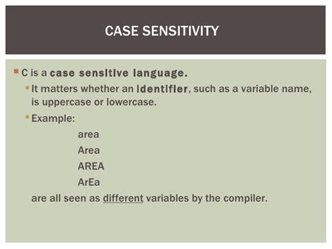 what does case sensitive mean in programming