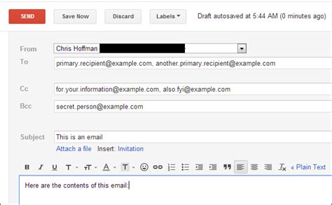 what does cc mean in email example
