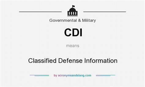 what does cdi mean in military