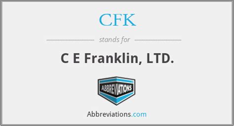 what does cfk stand for