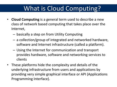 what does cloud computing means
