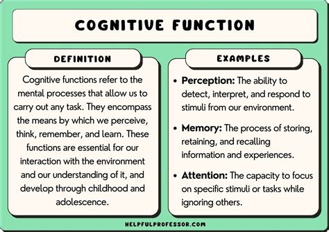 what does cognitive function meaning