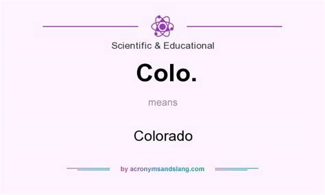what does colo stand for