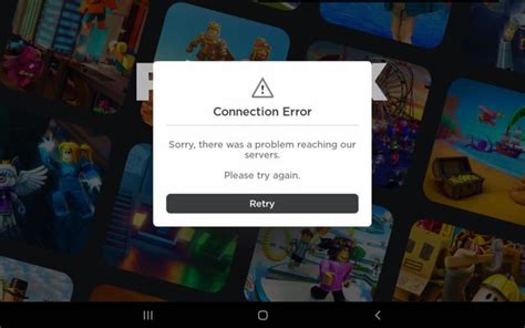 what does connection error mean on roblox mobile