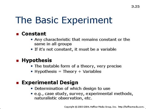 what does constant mean in a science experiment