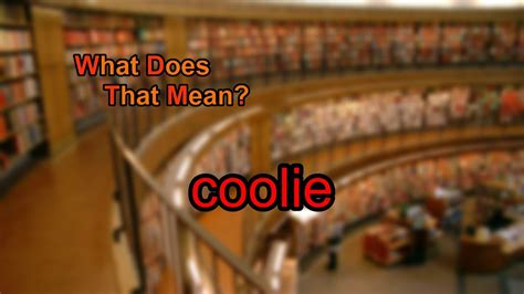 what does coolie mean
