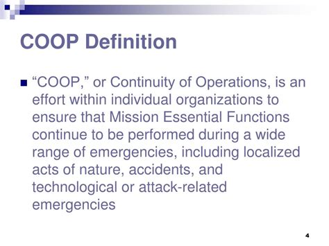 What Does Coop Definition