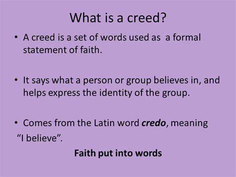 What Does Creed Mean