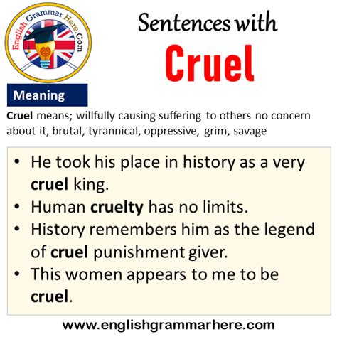 what does cruel mean in english