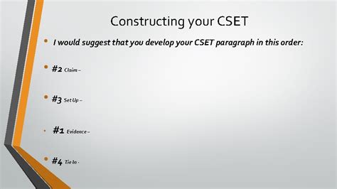 What Does Cset Stand For In Writing