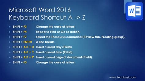 what does ctrl a do in word